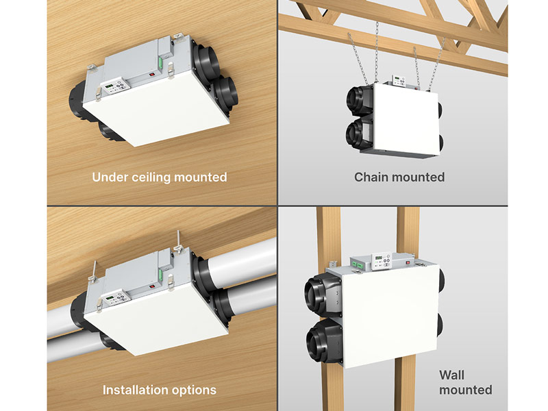 VEB120S-R, installation options