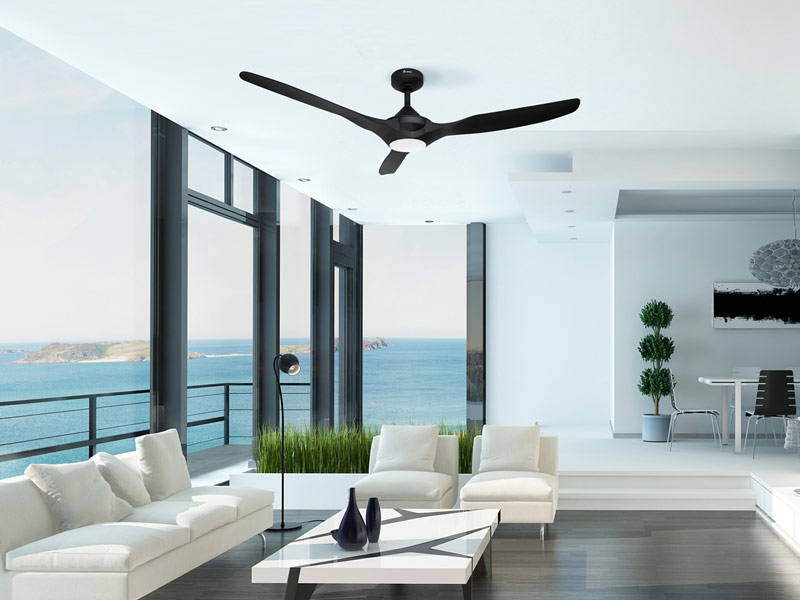 ceiling fan 52 inches 3-blade LED light