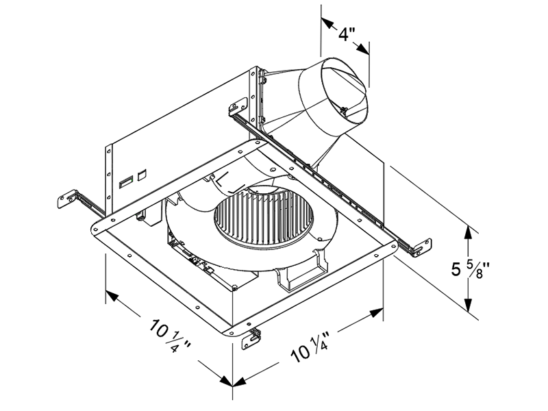ELT50-110 housing and duct