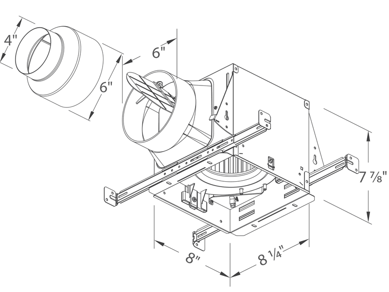 ELT80-110 housing and duct