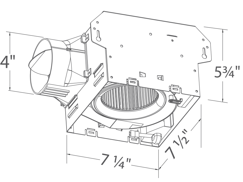 ITG100RLED drawing grille