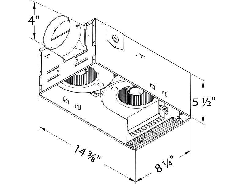 80LED-HEATER-ADJ drawing housing