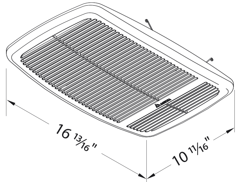 80F-HEATER drawing grille