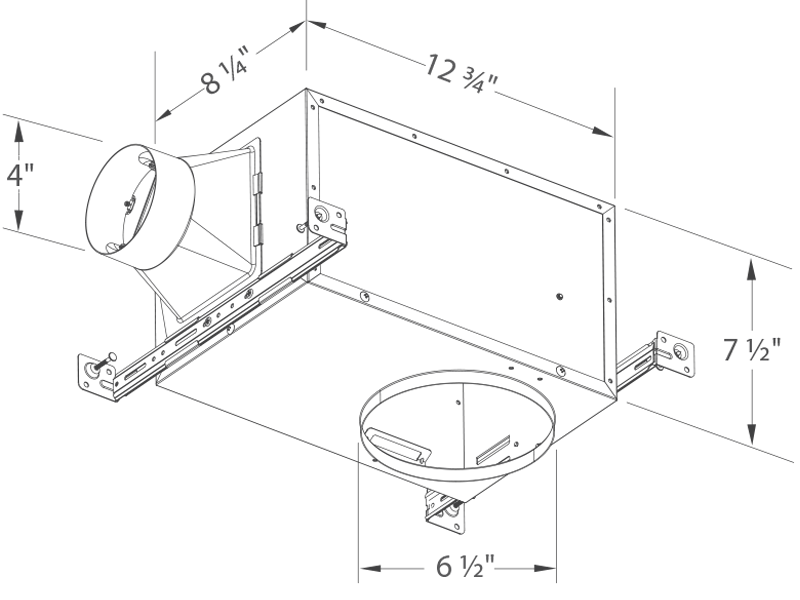 90LED-REC-ADJ housing