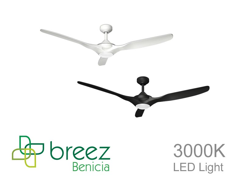52 inches 3-blade ceiling fan with 3000K LED light