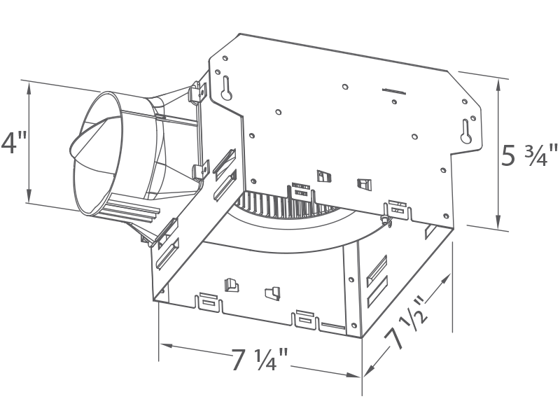 80RLED-ADJ-MB housing