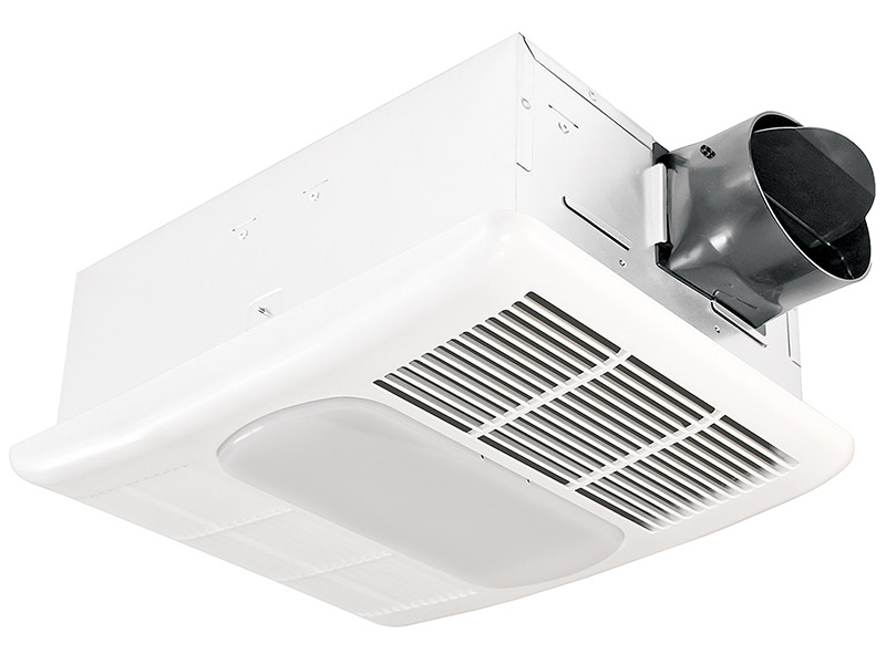 Rad80l 80 Cfm Fan Light With Heater, Bathroom Fan With Heater