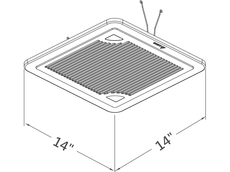 SMT150D drawing grille